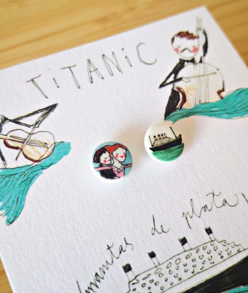 Alternative view of Pendientes lenteja Titanic