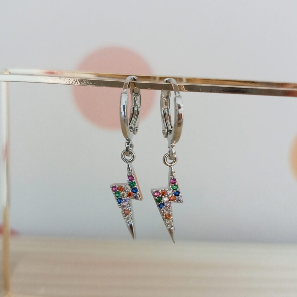 Pendientes Rayo colores