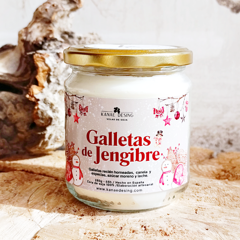 Vela aromática 260g y 150g "Galletas de jengibre"