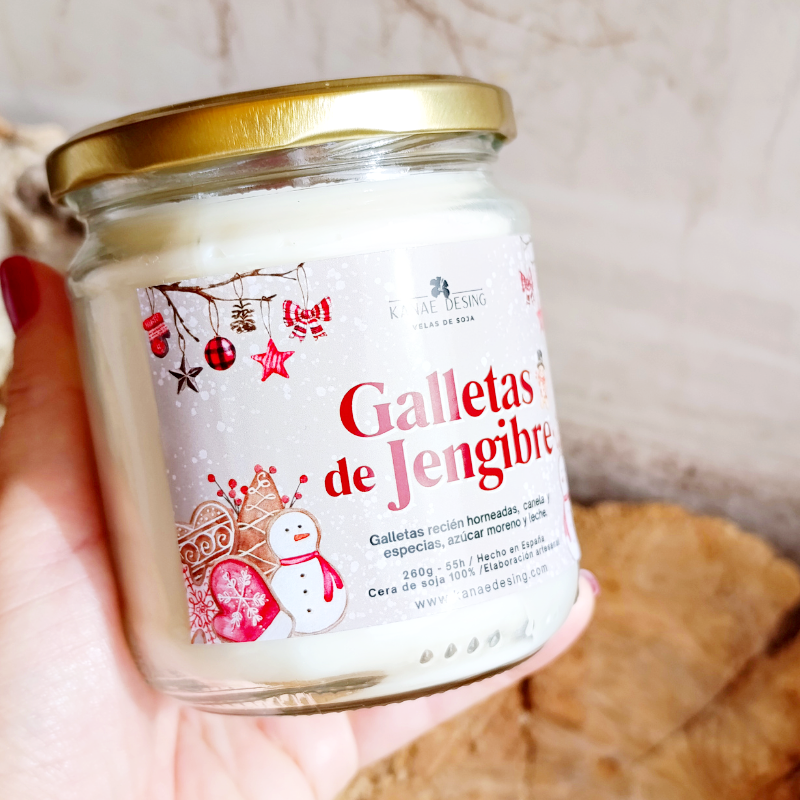 Alternative view of Vela aromática 260g y 150g "Galletas de jengibre"