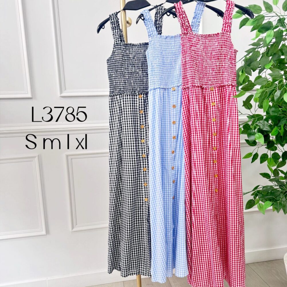 Vestido vichy botones (3 colores)