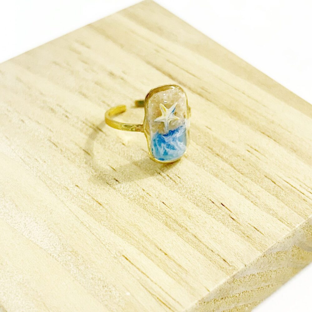 Anillo resina Mar - Imagen 3