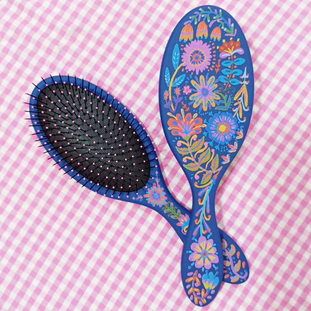 Cepillo para el pelo (azul)