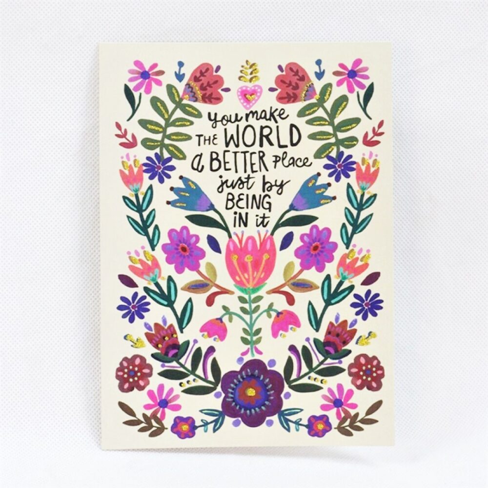 Tarjeta postal + sobre Better Place