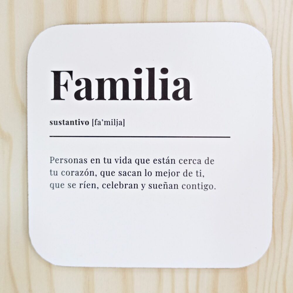 Posavasos Familia