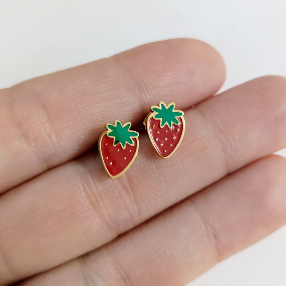 Pendientes Fresas