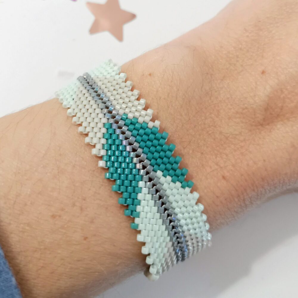 Alternative view of Brazalete flecha delica Miyuki (mint)