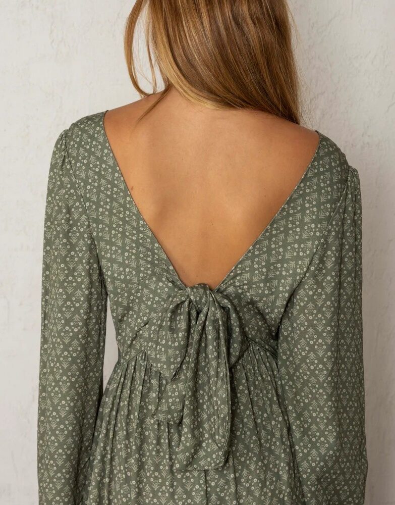 Alternative view of Vestido Alejandra verde