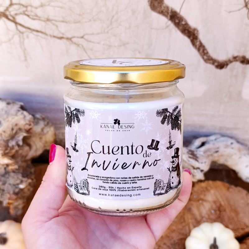 Vela aromática 260g y 150g "Cuento de invierno"