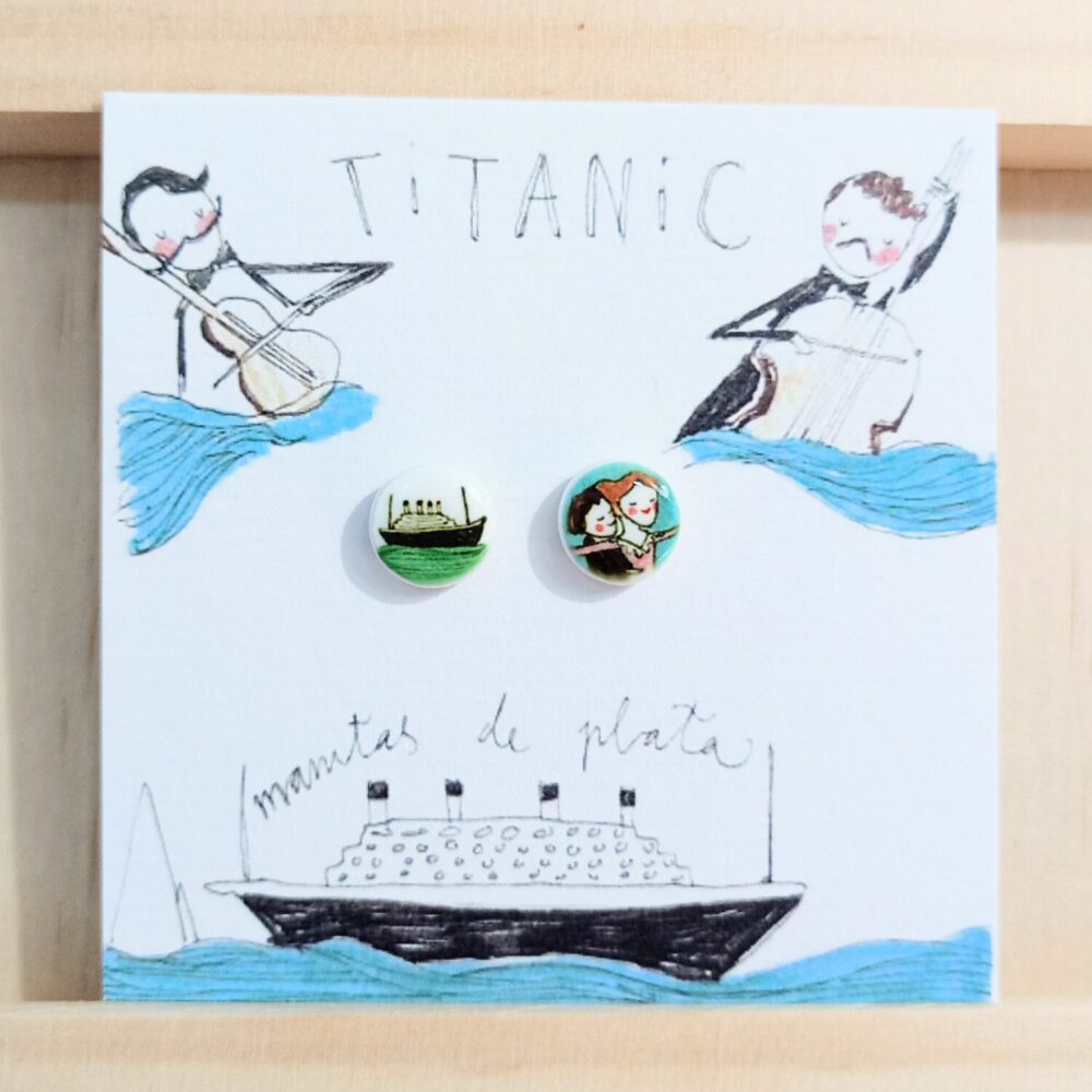Pendientes lenteja Titanic