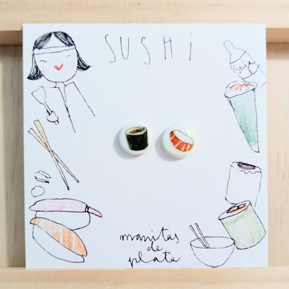 Pendientes lenteja Sushi