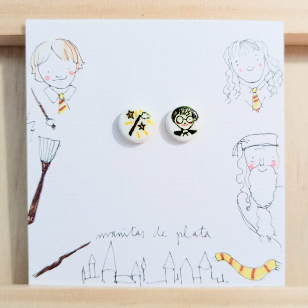 Pendientes lenteja Harry Potter
