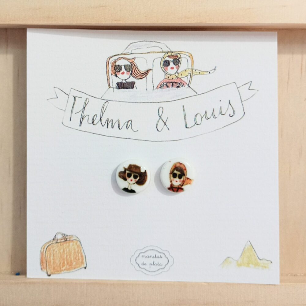 Pendientes lenteja Thelma y Louis