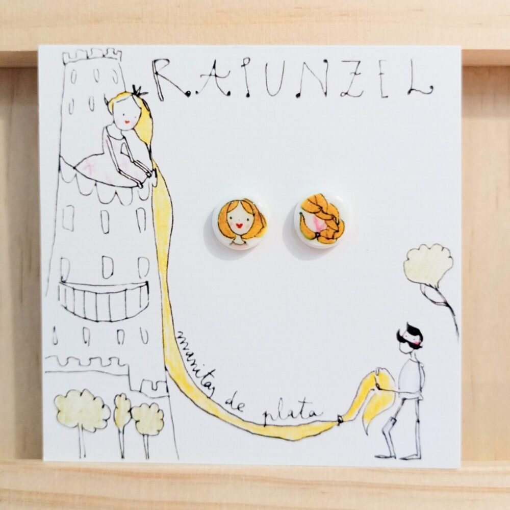 Pendientes lenteja Rapunzel