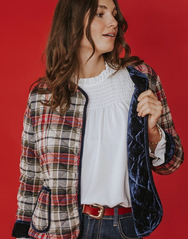 Alternative view of Chaqueta Daniela cuadros escoceses