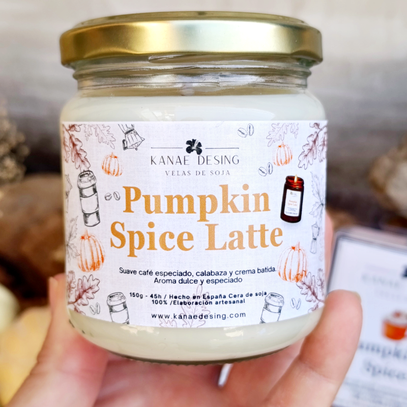 Vela aromática 260g y 150g "Pumpkin spice latte"