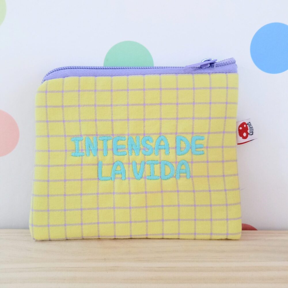 Monedero o Neceser "Intensa de la vida" (pistacho)