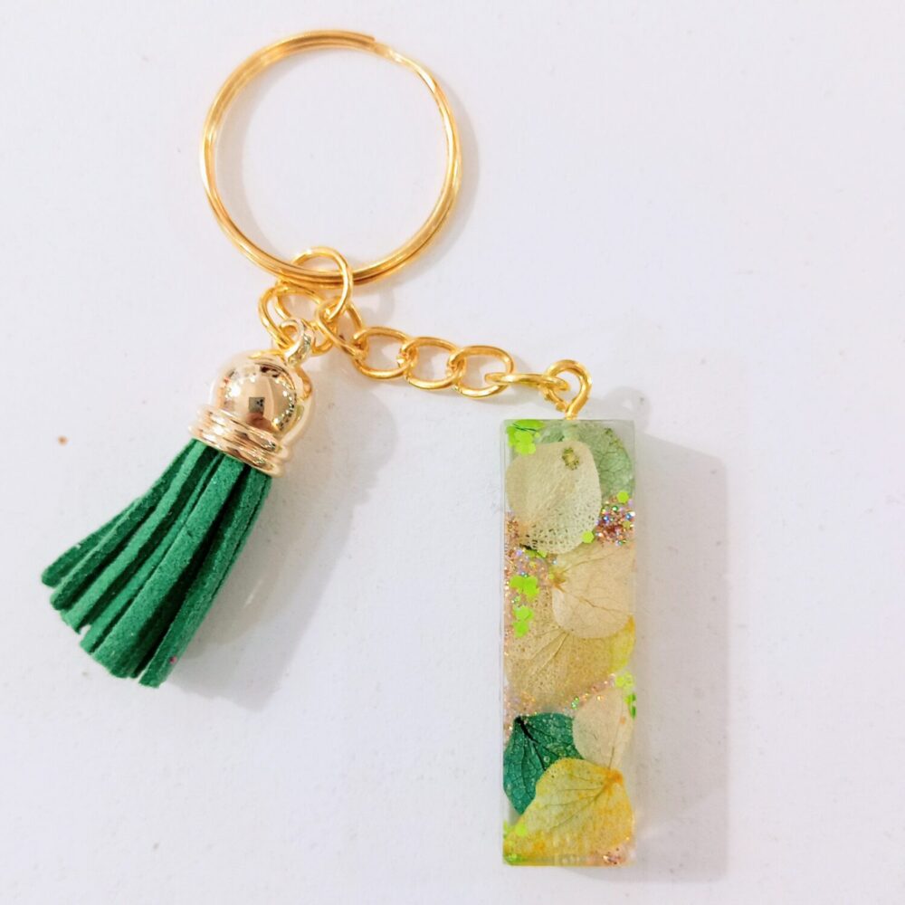 Llavero resina Letra I