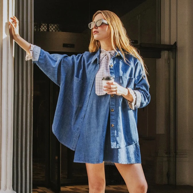 Chaqueta Celia denim medio