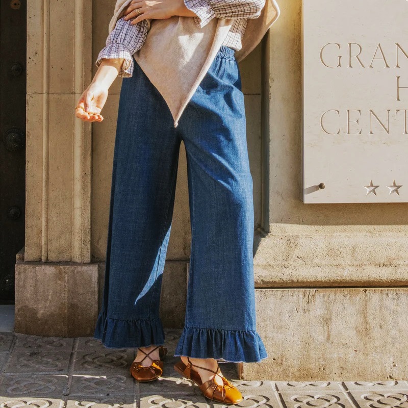 Pantalón Chloe denim medio