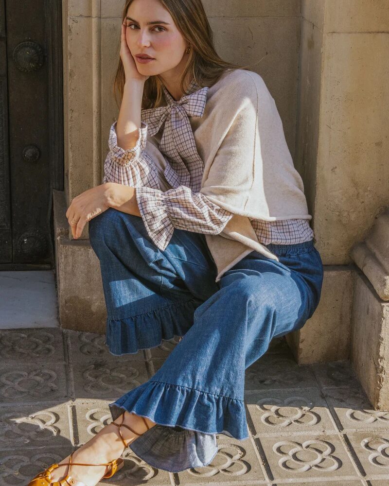 Alternative view of Pantalón Chloe denim medio