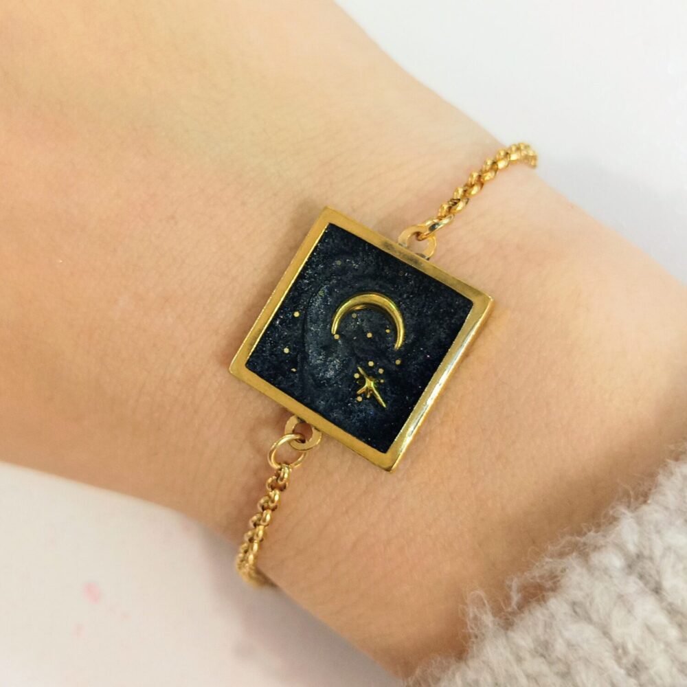 Pulsera ajustable Resina Luna mod.13
