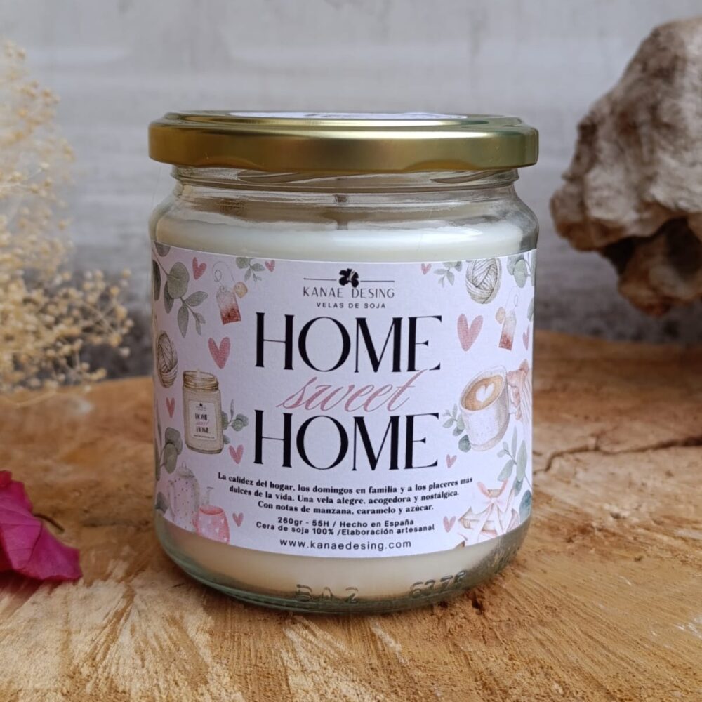 Vela 260g y 150g "Home sweet home"