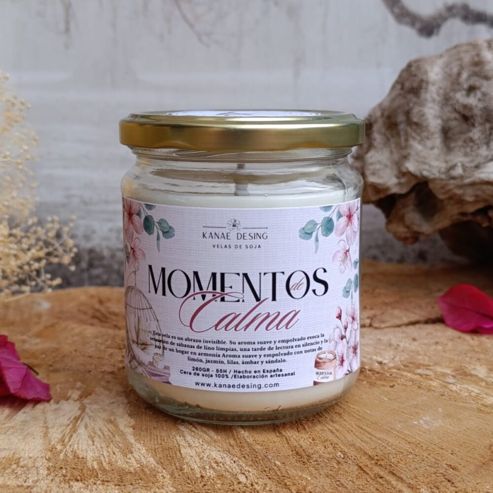 Vela 260g y 150g "Momentos de calma"