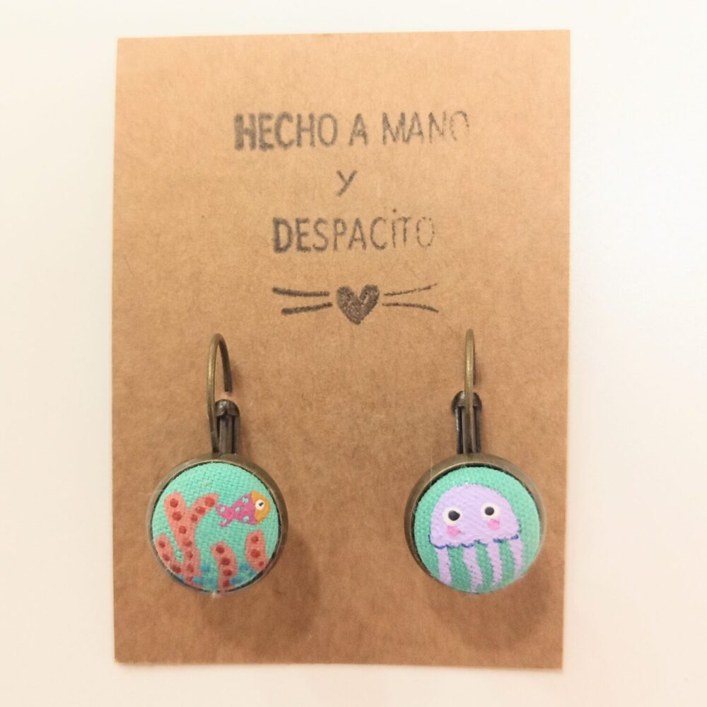 Pendientes Medusa (verde)