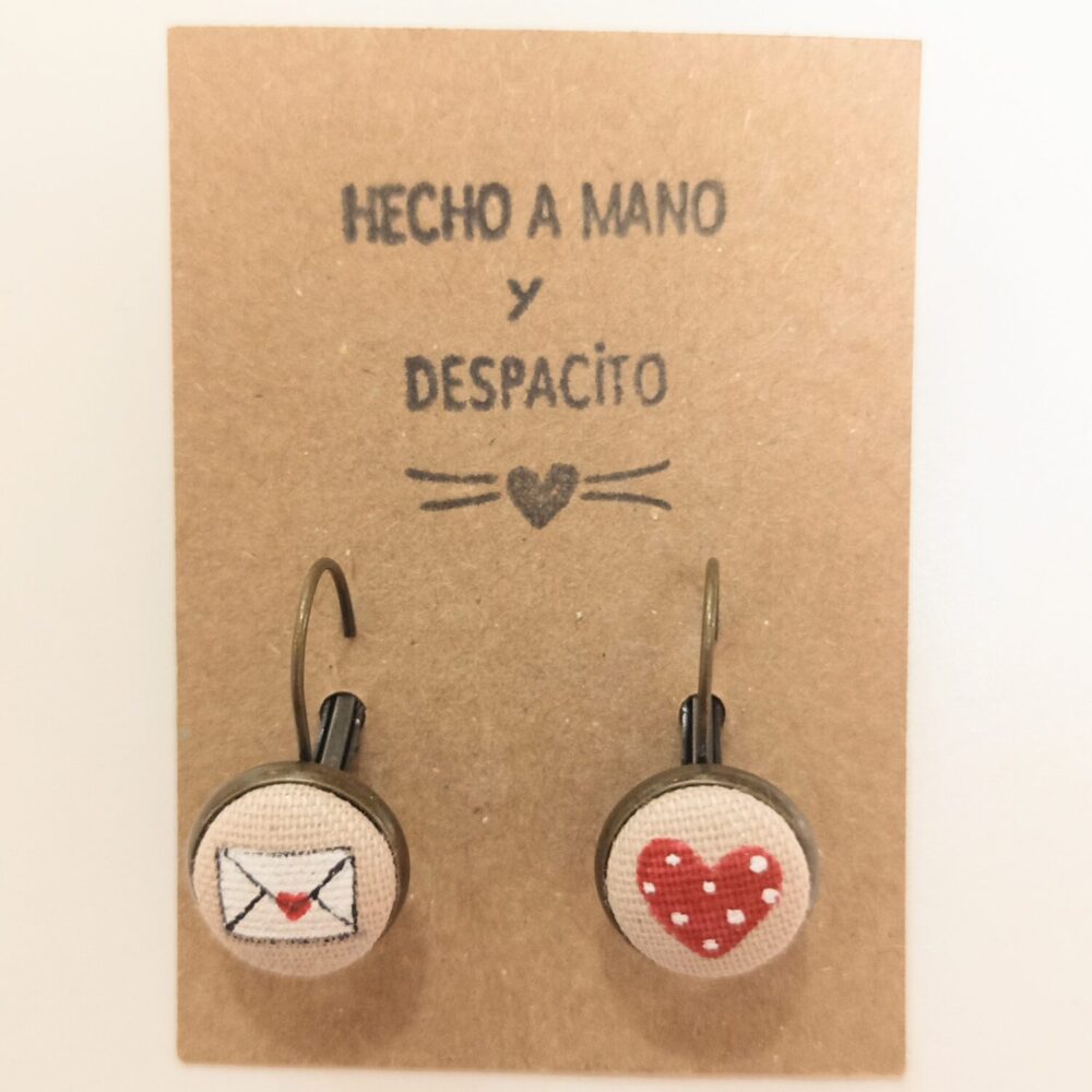 Pendientes Carta + Corazón