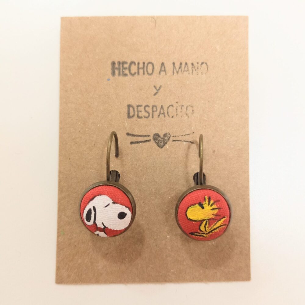 Pendientes Snoopy (Rojo)