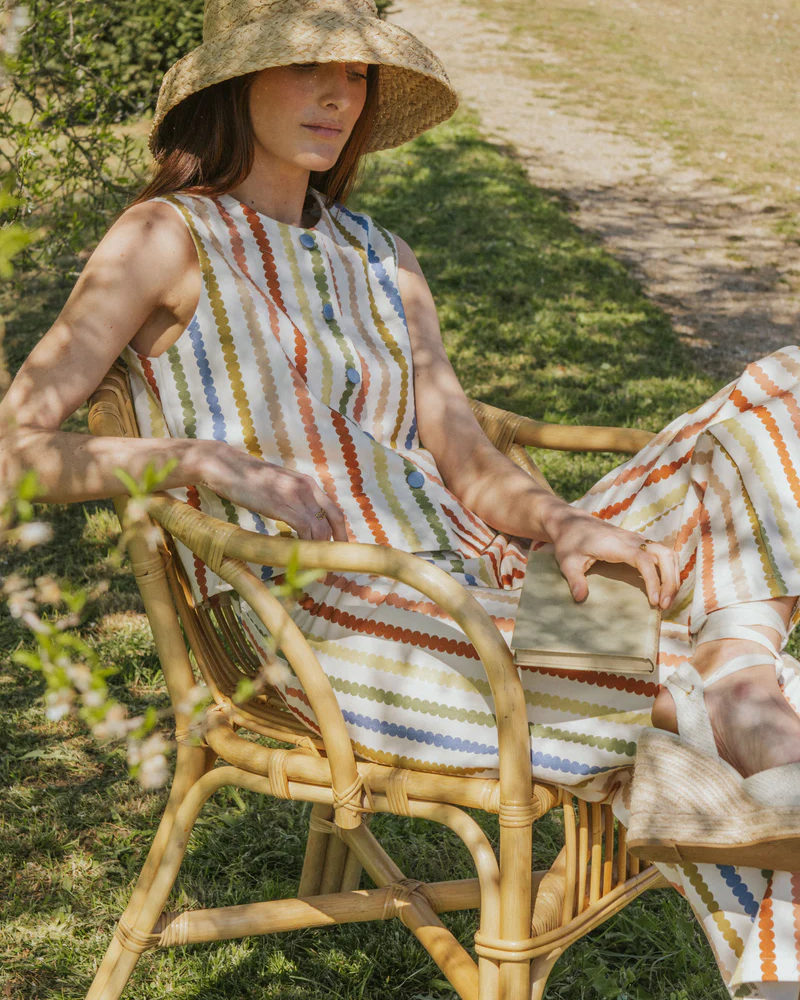 Chaleco Mía rayas de colores