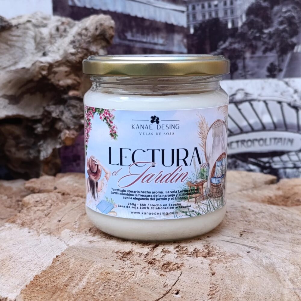 Vela 260g y 150g "Lectura en el jardín"