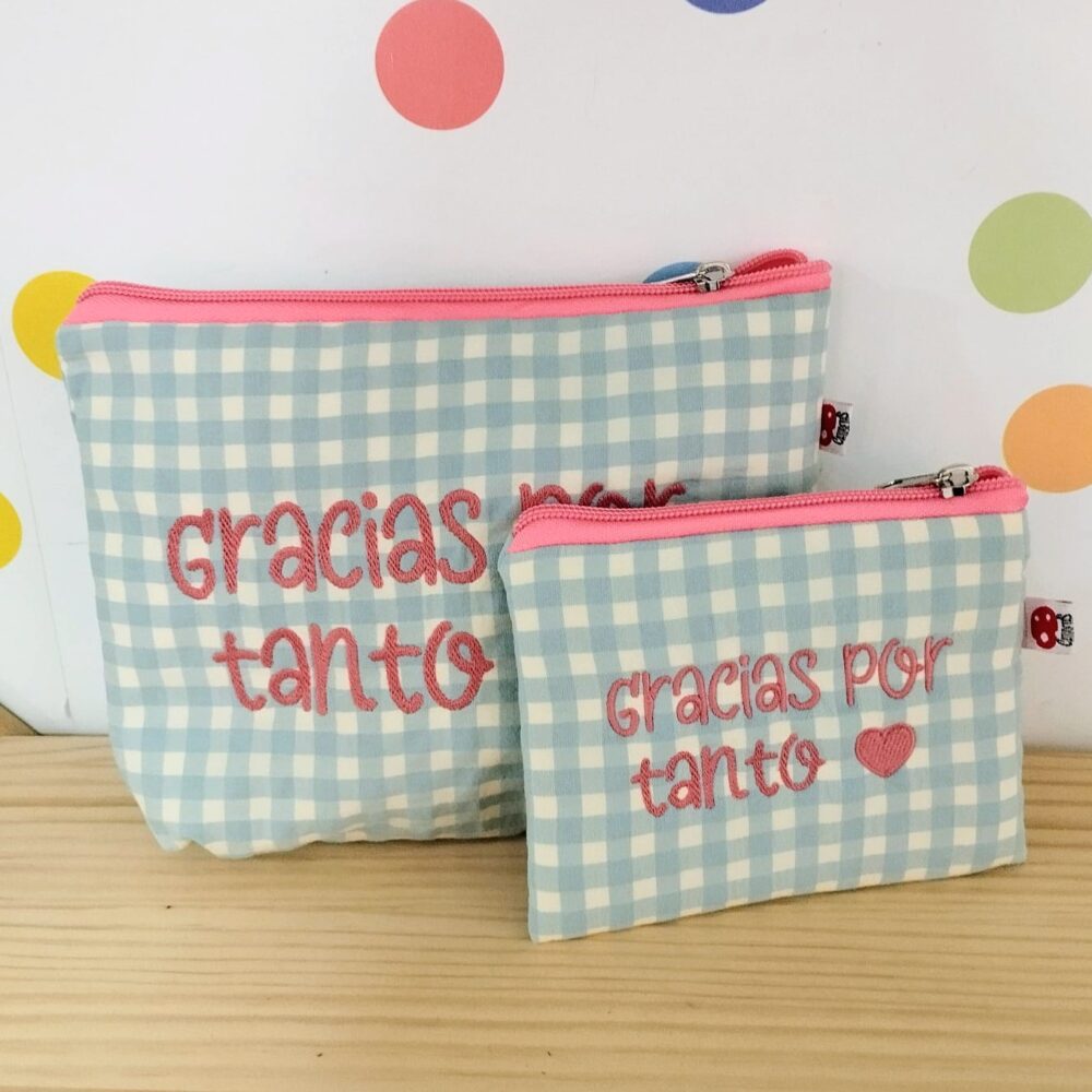 Monedero o Neceser "Gracias por tanto"