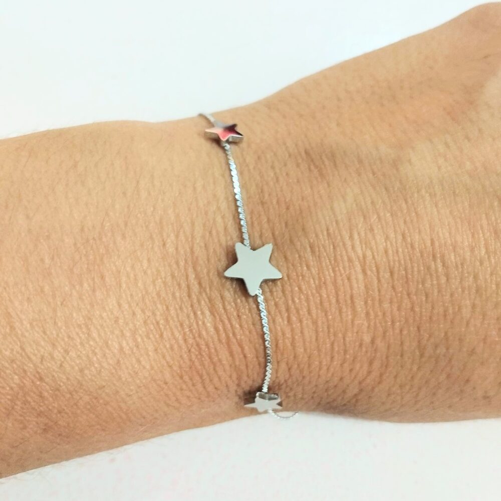 Pulsera estrellitas (plateado)
