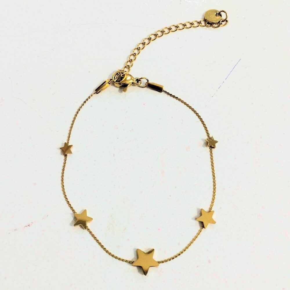 Pulsera estrellitas (dorado)