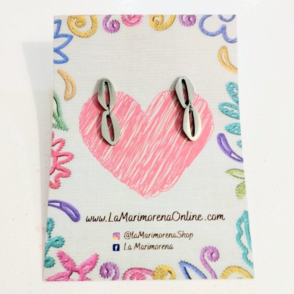 Pendientes alianzas (plateado)