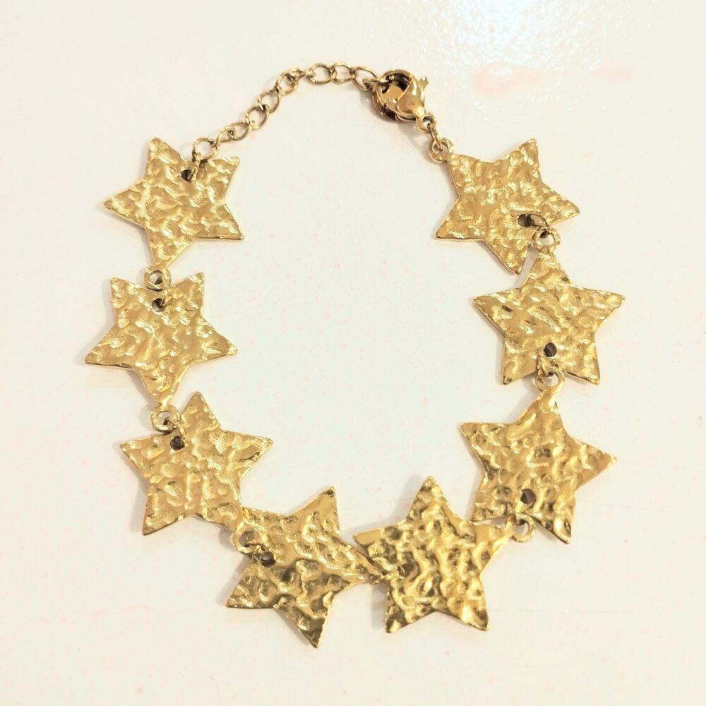 Alternative view of Pulsera estrellas relieve