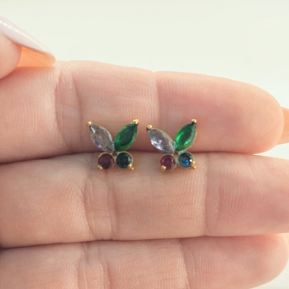 Pendientes mariposas colores