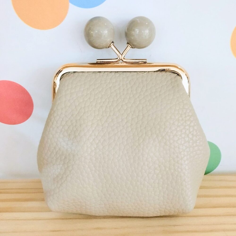Monedero clip (beige)