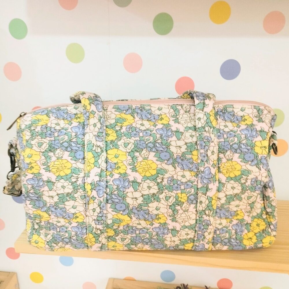Alternative view of Bolso tela flores Liberty (rosa)