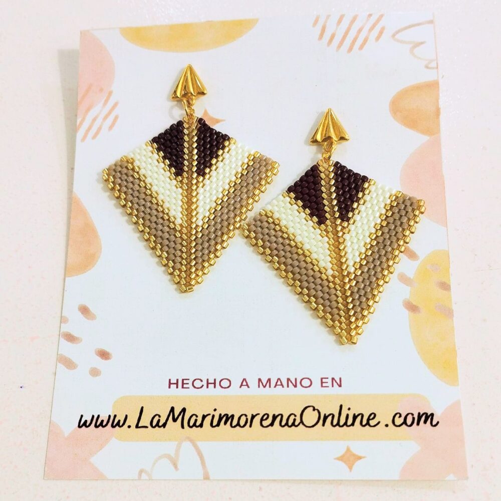 Pendientes flecha delica Miyuki