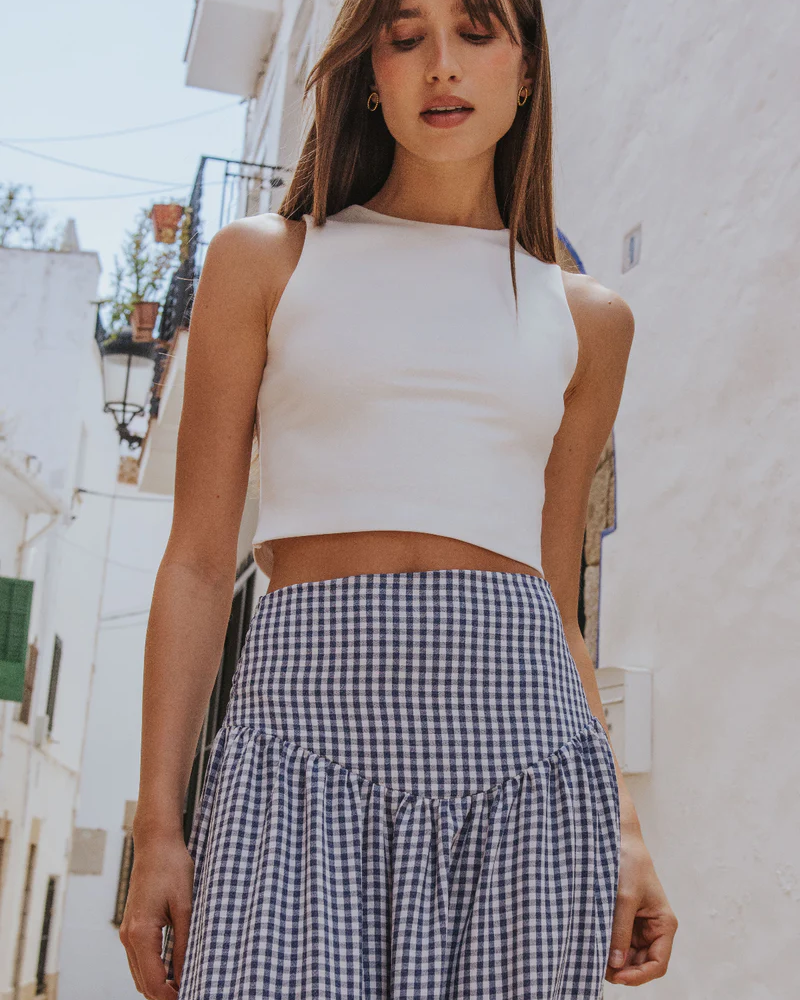 Top Rocío blanco