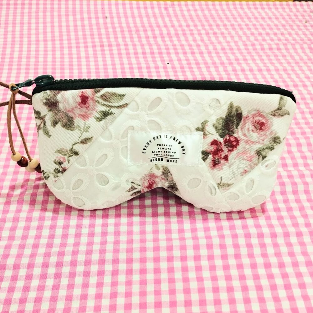 Funda gafas tela calada y flores