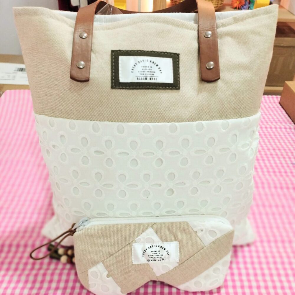 Alternative view of Bolso tela combinado