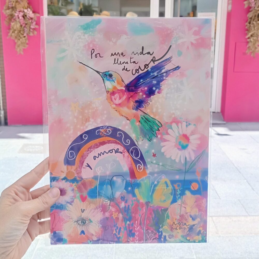 Lámina Por una vida llena de color y amor