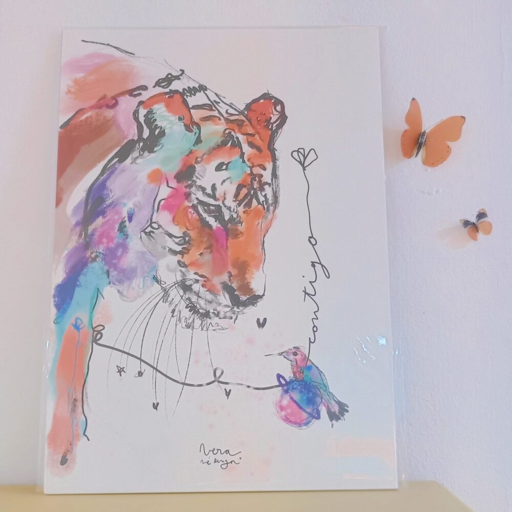 Lámina Contigo (tigre)