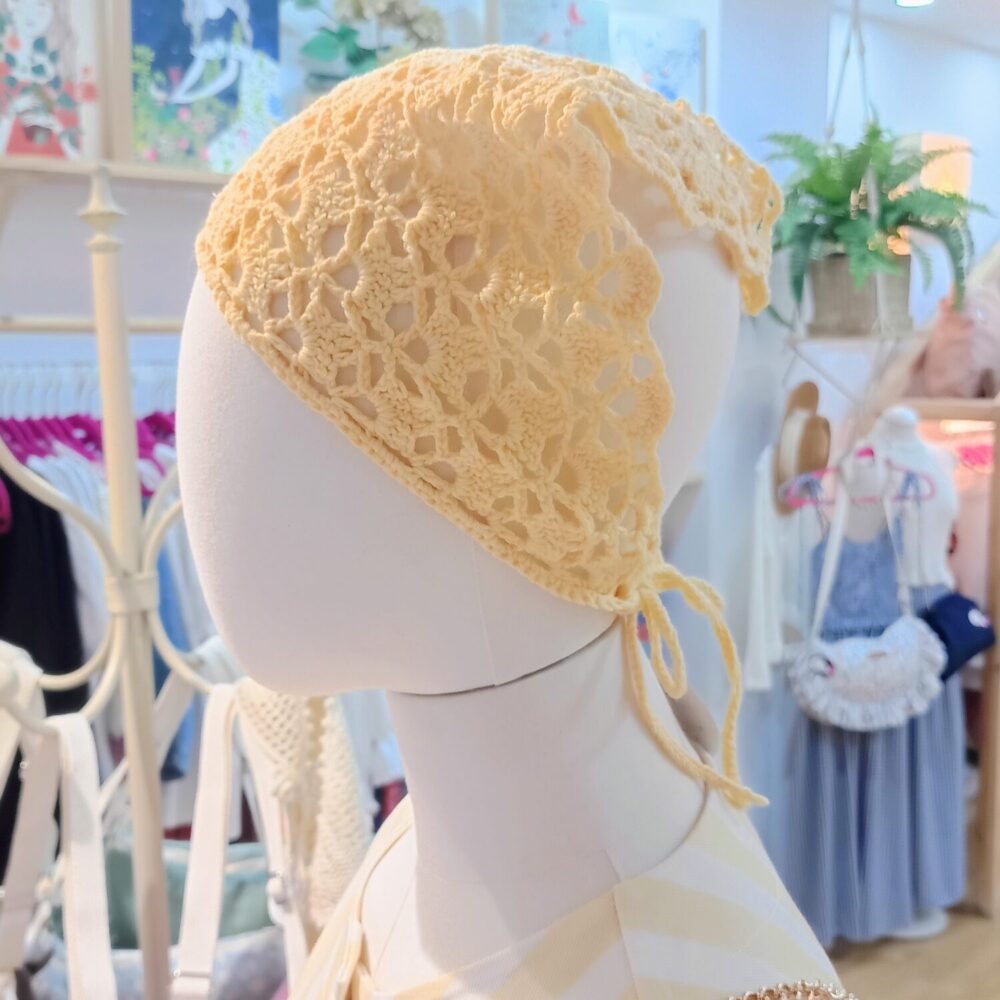 Bandana colores crochet (amarillo)