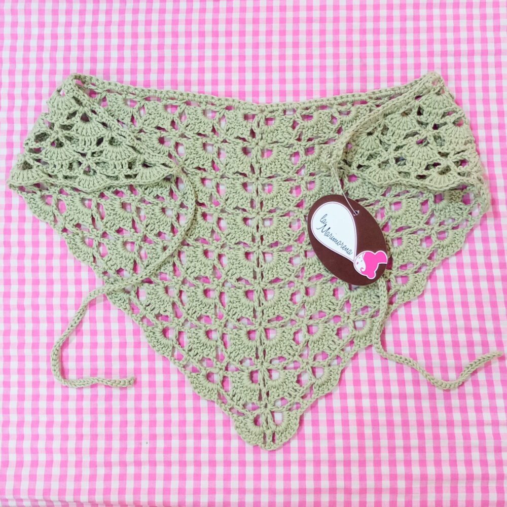 Bandana colores crochet (verde)