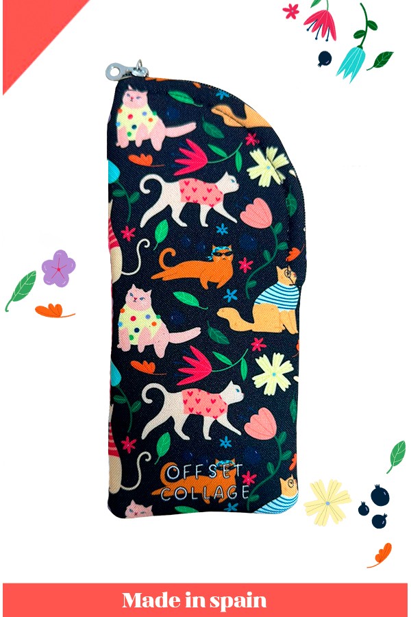 Funda de gafas gatitos